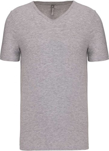 Kariban FÉRFI RÖVID UJJÚ V-NYAKÚ PÓLÓ Light Grey Heather