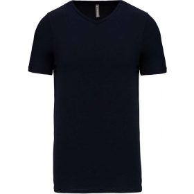 Kariban Férfi Rövid Ujjú V-Nyakú Póló Navy