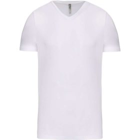 Kariban Férfi Rövid Ujjú V-Nyakú Póló White