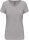 Kariban Női Rövid Ujjú V-Nyakú Póló Light Grey Heather