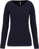 Kariban Női Hosszú Ujjú Környakú Póló Navy