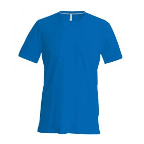 Kariban Férfi Rövid Ujjú V-Nyakú Póló Light Royal Blue