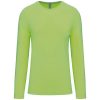 Kariban Férfi Hosszú Ujjú Környakú Póló Lime