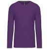 Kariban Férfi Hosszú Ujjú Környakú Póló Purple