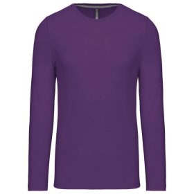 Kariban Férfi Hosszú Ujjú Környakú Póló Purple