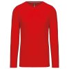 Kariban Férfi Hosszú Ujjú Környakú Póló Red