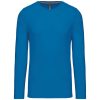 Kariban Férfi Hosszú Ujjú Környakú Póló Tropical Blue