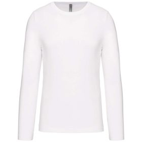 Kariban Férfi Hosszú Ujjú Környakú Póló White