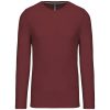 Kariban Férfi Hosszú Ujjú Környakú Póló Wine