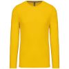 Kariban Férfi Hosszú Ujjú Környakú Póló Yellow