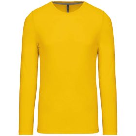 Kariban Férfi Hosszú Ujjú Környakú Póló Yellow