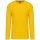 Kariban Férfi Hosszú Ujjú Környakú Póló Yellow