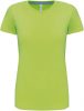 Kariban Női Rövid Ujjú Környakú Póló Lime