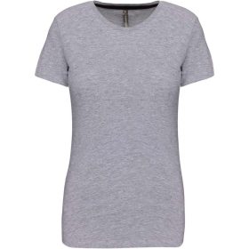 Kariban Női Rövid Ujjú Környakú Póló Oxford Grey