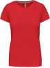 Kariban Női Rövid Ujjú Környakú Póló Red