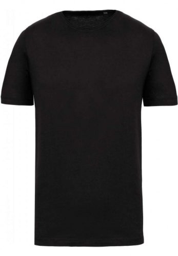 Kariban FÉRFI SHORT-SLEEVED ORGANIC PÓLÓ WITH RAW EDGE LINE Black