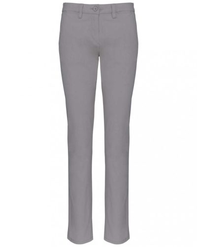 Kariban  LADIES' CHINO TROUSERS Fine Grey