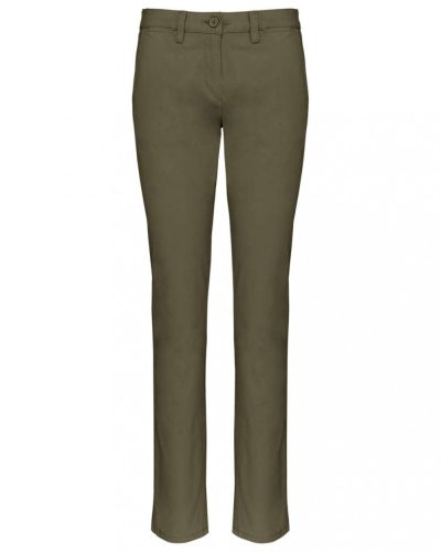 Kariban  LADIES' CHINO TROUSERS Light Khaki