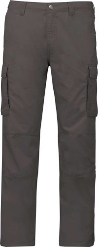 Kariban  MEN'S LIGHTWEIGHT MULTIPOCKET TROUSERS Light Charcoal