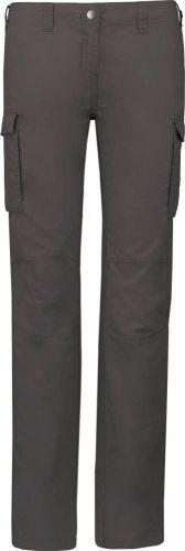 Kariban LADIES' LIGHTWEIGHT MULTIPOCKET TROUSERS Light Charcoal