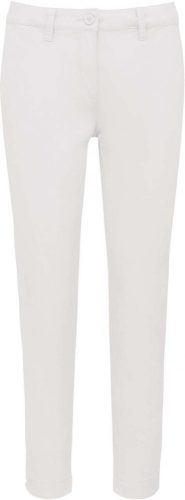 Kariban LADIES' ABOVE-THE-ANKLE TROUSERS Washed White