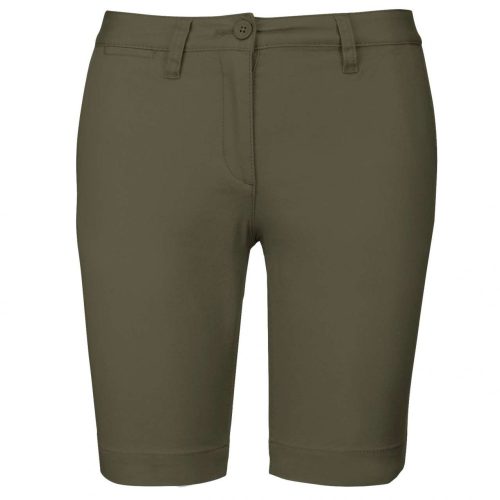 Kariban  LADIES' CHINO BERMUDA SHORTS Light Khaki