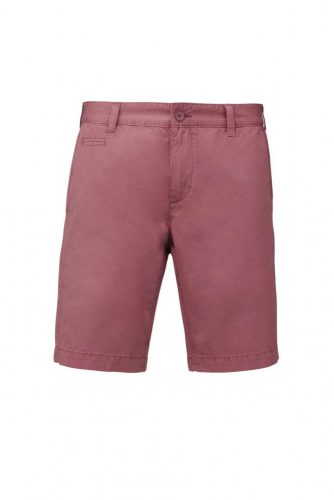 Kariban MEN'S WASHED EFFECT BERMUDA SHORTS Washed Marsala