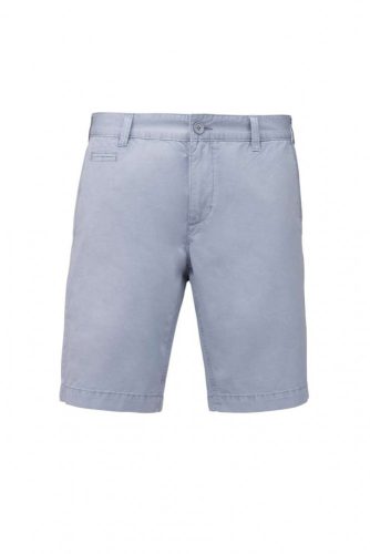 Kariban  MEN'S WASHED EFFECT BERMUDA SHORTS Washed Smoky Blue