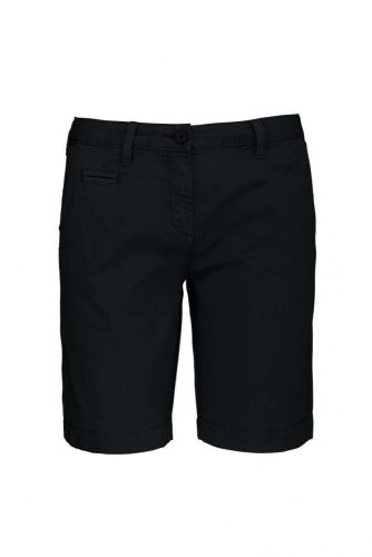 Kariban LADIES' WASHED EFFECT BERMUDA SHORTS Washed Charcoal