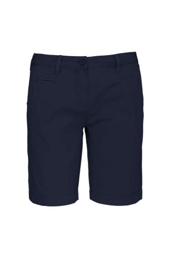 Kariban  LADIES' WASHED EFFECT BERMUDA SHORTS Washed Navy