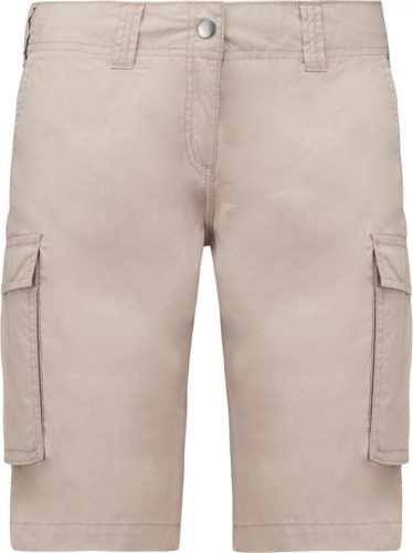 Kariban LADIES' LIGHTWEIGHT MULTIPOCKET BERMUDA SHORTS Beige