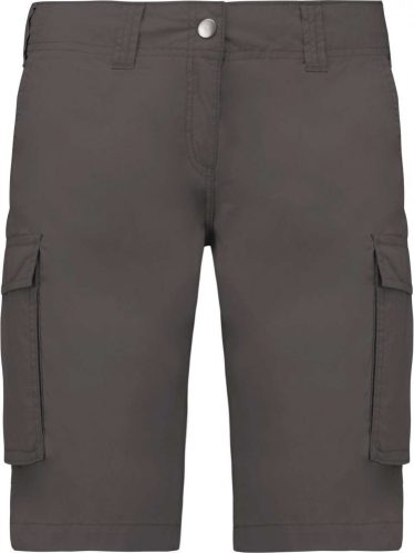 Kariban LADIES' LIGHTWEIGHT MULTIPOCKET BERMUDA SHORTS Light Charcoal