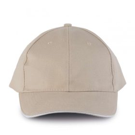K-UP ORLANDO - 6 Paneles Baseball Sapka Beige/White