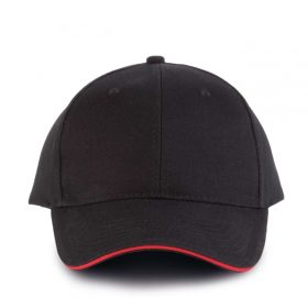 K-UP ORLANDO - 6 Paneles Baseball Sapka Black/Red