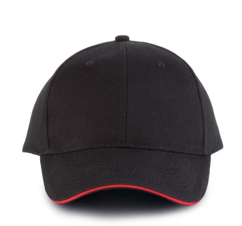 K-UP ORLANDO - 6 paneles baseball sapka Black/Red