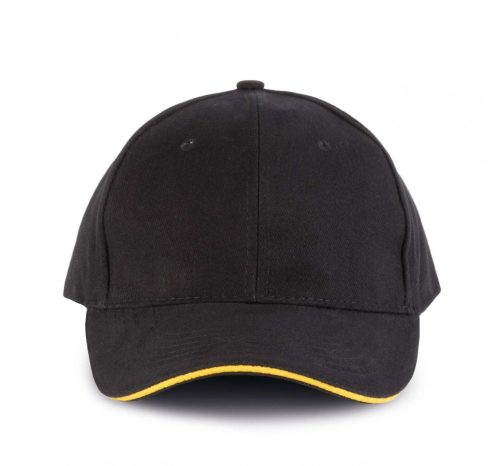 K-UP ORLANDO - 6 paneles baseball sapka Black/Yellow