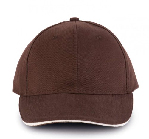 K-UP ORLANDO - 6 paneles baseball sapka Chocolate/Beige