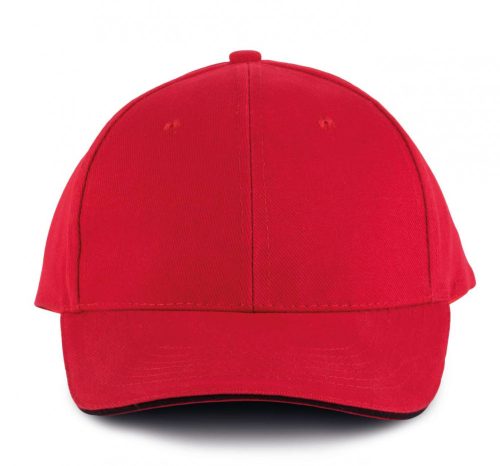 K-UP ORLANDO - 6 paneles baseball sapka Red/Black