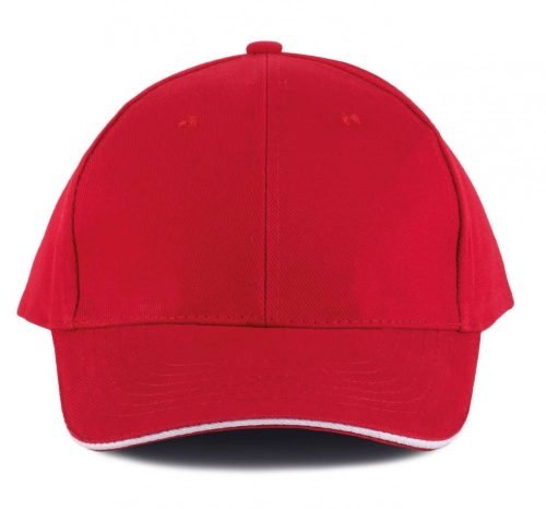 K-UP ORLANDO - 6 paneles baseball sapka Red/White