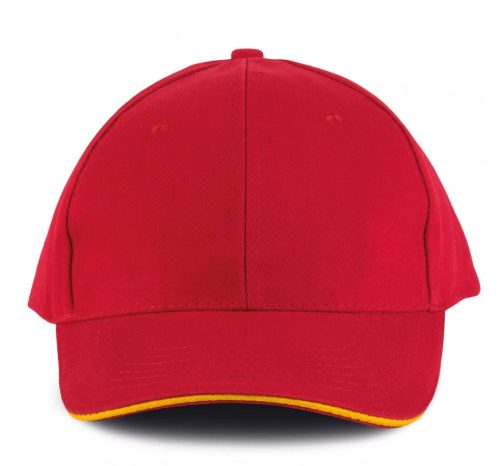 K-UP ORLANDO - 6 paneles baseball sapka Red/Yellow