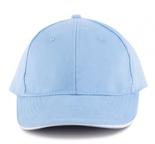 K-UP ORLANDO - 6 paneles baseball sapka Sky Blue/White