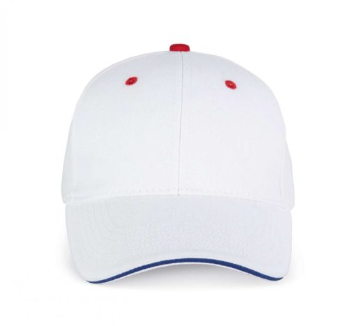 K-UP ORLANDO - 6 paneles baseball sapka White/Royal Blue/Red