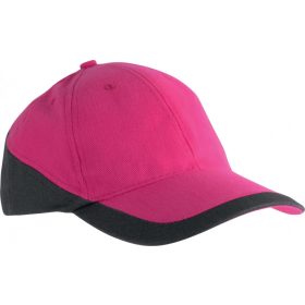   K-UP RACING - Two-Tone 6 Paneles Baseball Sapka Fuchsia/Dark Grey