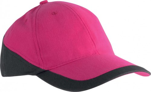 K-UP RACING - TWO-TONE 6 paneles baseball sapka Fuchsia/Dark Grey