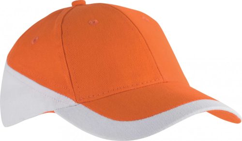 K-UP RACING - TWO-TONE 6 paneles baseball sapka Orange/White