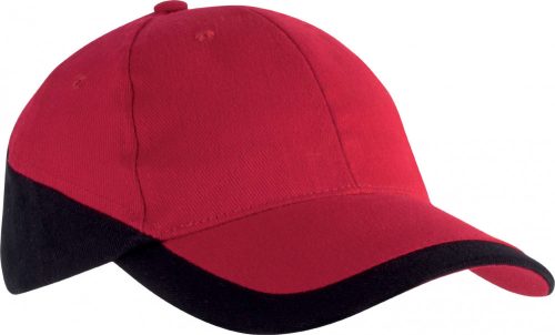 K-UP RACING - TWO-TONE 6 paneles baseball sapka Red/Black