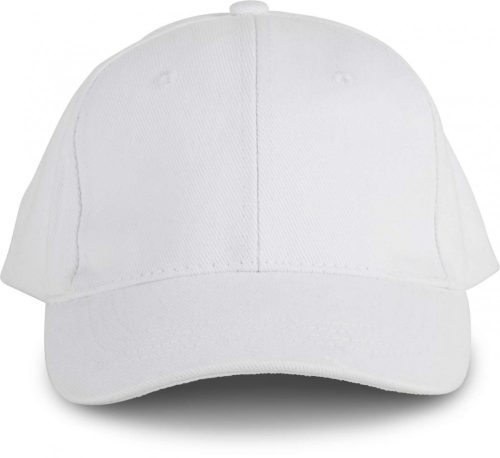 K-UP OEKOTEX CERTIFIED 6 paneles baseball sapka White