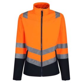 Regatta PRO HI-VIS SOFTSHELL JACKET Orange/Navy S
