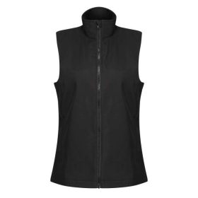   Regatta WOMEN'S ABLAZE PRINTABLE SOFTSHELL BODYWARMER Black/Black 2XL