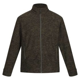 Regatta THORNLY MEN - FULL ZIP MARL FLEECE Dark Khaki Marl L